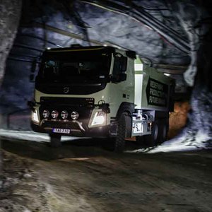 Беспилотник Volvo прошёл испытание в шахте Кристинеберг-Транспортная компания Союзхимтранс-Авто